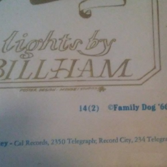 Original1960Rock Poster CHANCE ITS 1ST PRINTING OR SECOND FAMILY DOG ZIG ZAG MAN - Picture 4 of 6